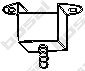 ROVER GEX7081 Rubber Strip, exhaust system